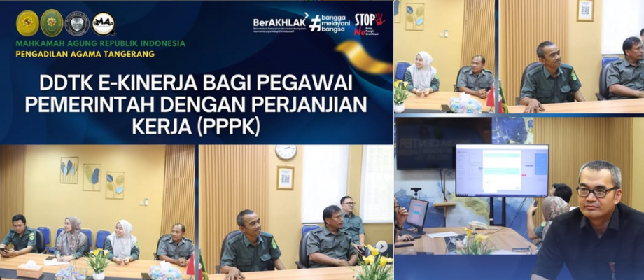 Pengadilan Agama Tangerang Gelar DDTK e-Kinerja bagi Pegawai PPPK