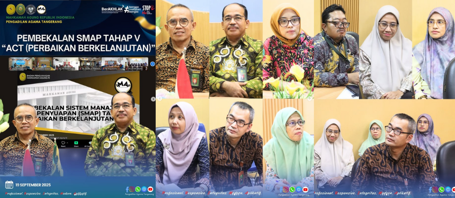 Pengadilan Agama Tangerang Ikuti Pembekalan Tahap Akhir Pembangunan SMAP