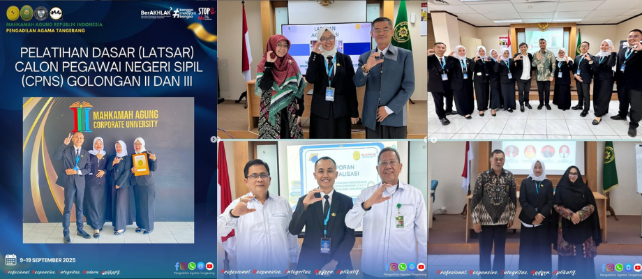 Empat CPNS PA Tangerang Tuntaskan Pelatihan Dasar di Mega Mendung