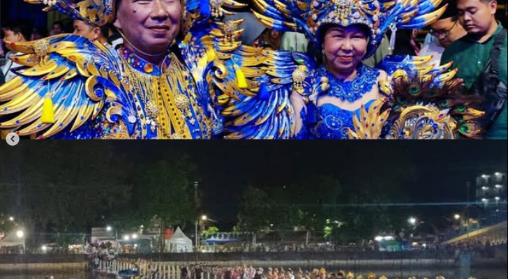 Hakim PA Tangerang Naik Perahu Menyeberang Sungai dalam Pembukaan Cisadane Digital Festival 2025