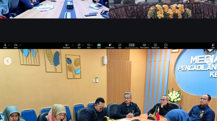 Pengadilan Agama Tangerang Ikuti Ekspose Hasil Pengawasan Daerah Triwulan I Tahun 2026